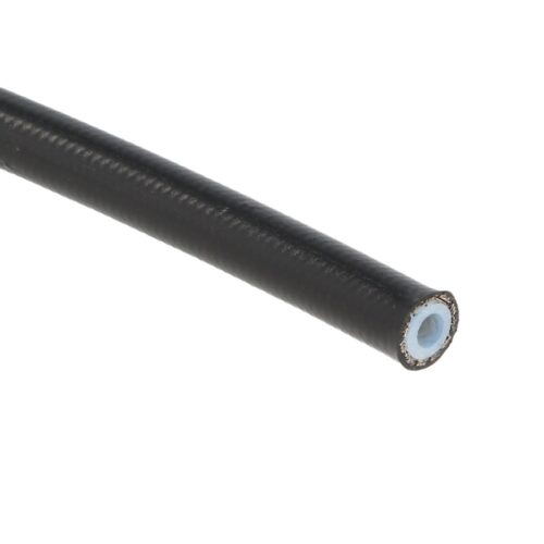 fuel / oil hose Stainless steel jacket PTFE AN6 coating Black (ø 8.13mm)