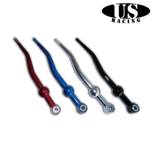 US-Racing Double Bend Short Shifter Aluminum Red (Civic/CRX 87-01/Del Sol/Integra)