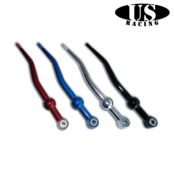 US-Racing Double Bend Short Shifter Aluminum Red (Civic/CRX 87-01/Del Sol/Integra)