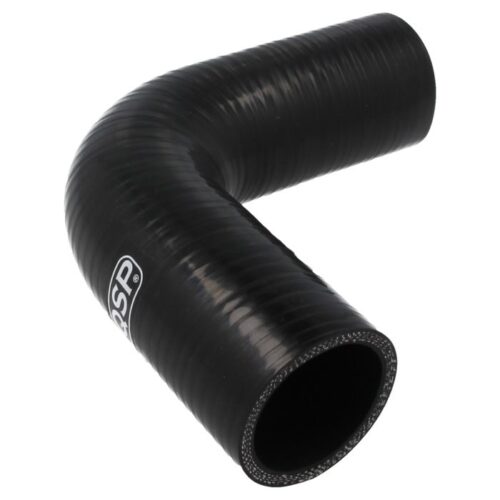 Silicone hose – 90° bend – 76 mm – Black