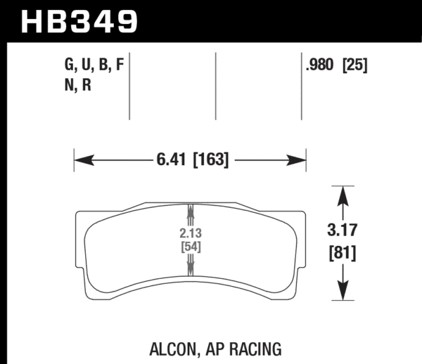 HB349G.980 - Hawk DTC-60 Brake Pads; Front - Image 2
