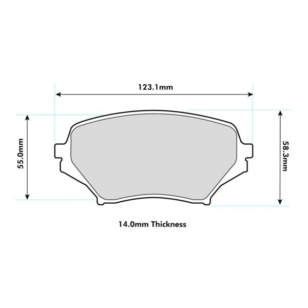 8624PR - PBS ProRace Brake Pads; Front - Image 2