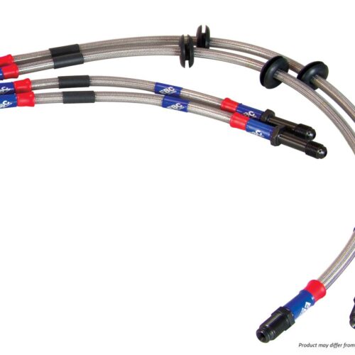 BLA1230-6L – EBC Braided Steel Brake Lines; Front & Rear