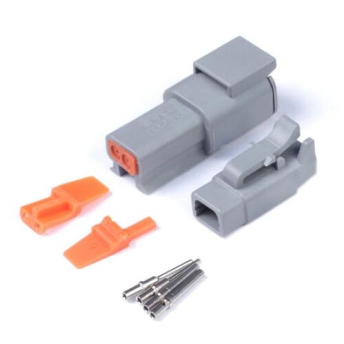 Haltech Plug and Pins Only Set Deutsch DTM-2 Conn (7.5 Amp)