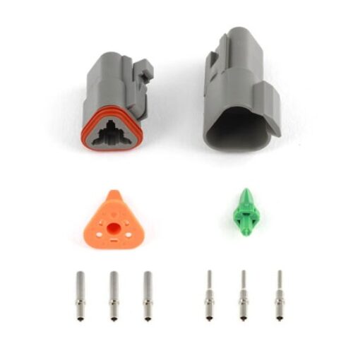 Haltech Plug & Pins Only Set DT-3 Conn (DT06-3S + DT04-3P) (