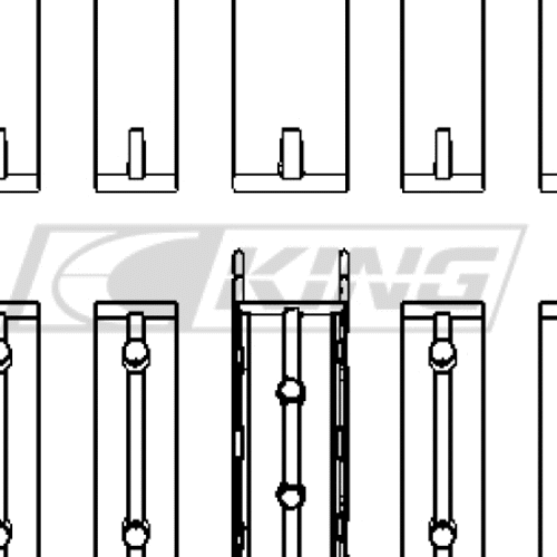 King Main Bearing Shell FORD 1.25I (ZETEC/ECOBOOST 1.6)