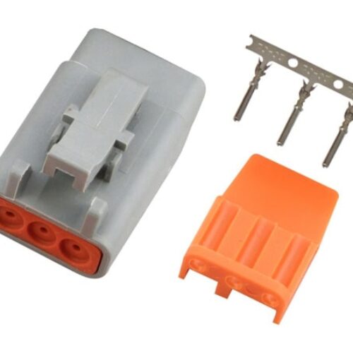 Haltech Plug and Pins Only Male Deutsch DTM-3 Conn (7.5 Amp)