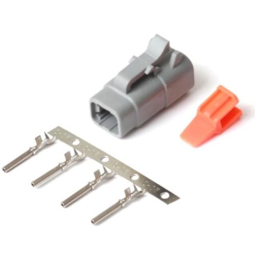 Haltech Plug and Pins Only Male Deutsch DTM-4 Conn (7.5 Amp)