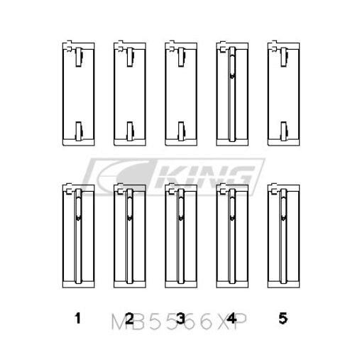 King Main Bearing Shell VAG ABL, ADY, AHH, AKS