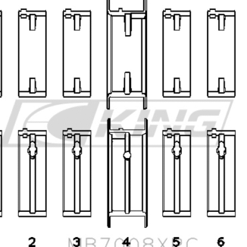 King Main Bearing Shell NISSAN RB25DET