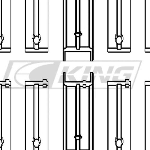 King Main Bearing Shell OPEL C20XE, X18XE, X22XE
