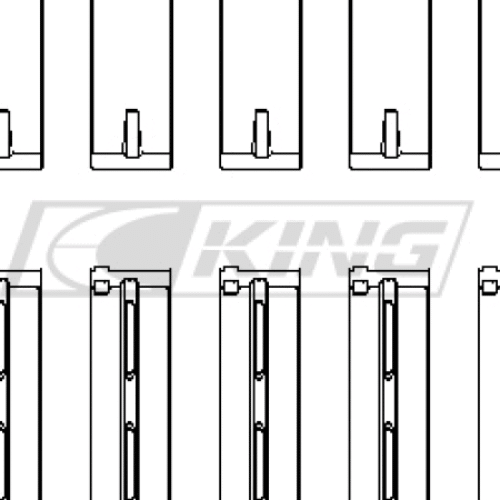 King Main Bearing Shell RENAULT F4R/F4Rt/F7R/F7RR