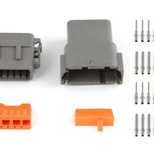 Haltech Plug & Pins Only Set of Deutsch DTM-12 Conn (7.5 Amp