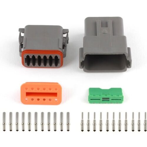 Haltech Plug & Pins Only Set DT-12 Conn (DT06-12S + DT04-12P