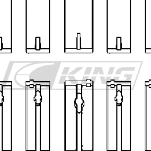 King Main Bearing Shell TOYOTA 3SGTE, 16V 2.0L