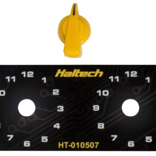 Haltech Dual Switch Panel Kit – includes Yellow knob