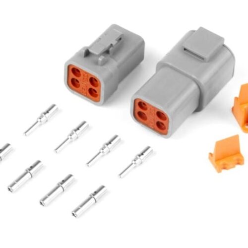 Haltech Plug & Pins Only Set of Deutsch DTP-4 Conn (25 Amp)