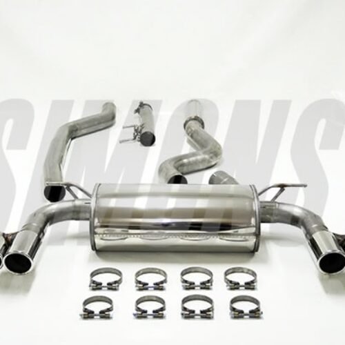Simons Cat-Back System – BMW 3 Series sedan/touring [F30/31] -06/2015 320i tailpipe 2x Ø 80 mm left/right