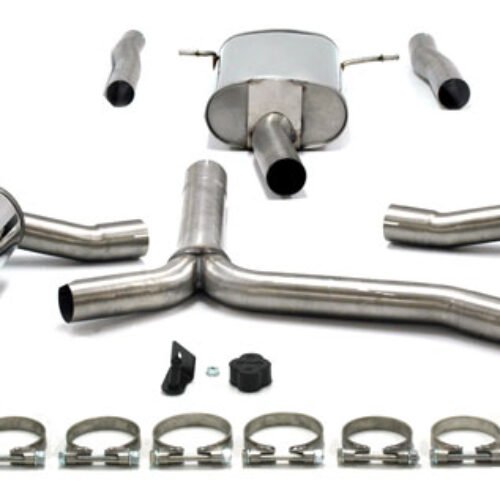 Simons Duplex Cat-Back System – Audi A5 2WD Coupé/Sportback 2006- 1.8T, 2.0T tailpipe 1x Ø 100 mm left/right