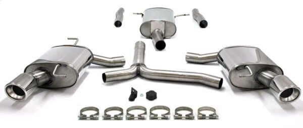 Simons Duplex Cat-Back System – Audi A5 2WD Coupé/Sportback 2006- 1.8T, 2.0T tailpipe 1x Ø 100 mm left/right