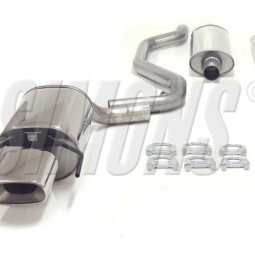 Simons Cat-Back System – Saab 9-3 (YS3F) Cabrio/SportSedan/SportCombi 2004- Stainless Steel