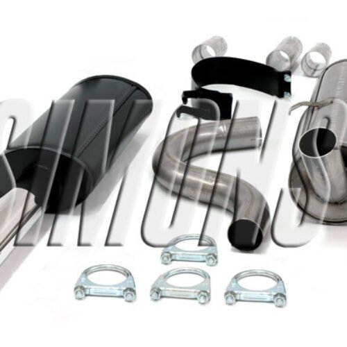 Simons Cat-Back System – Volvo 740/940 Sedan/Estate GL/GLE/GLT 1985- tailpipe Ø 80 mm