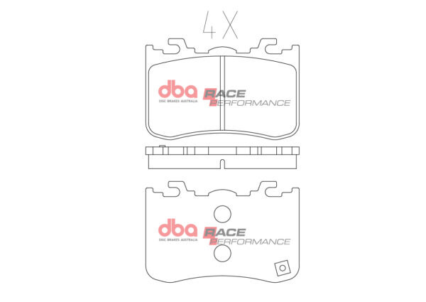 DB15336RP - DBA Racing Performance Brake Pads; Rear - Image 3