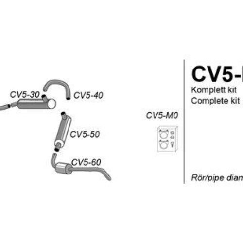 Simons Cat-Back System – Volvo 164 B30 1969-1973