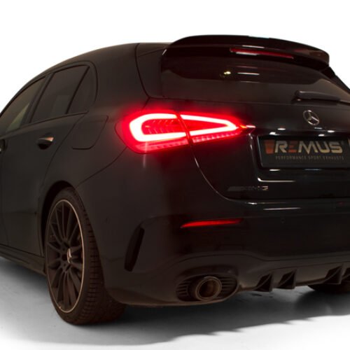 Remus Axle-Back System – A-Class AMG A35 AMG [W177] + GPF 2019- 2.0 turbo 225 kW 4matic GPF (particulate filter): 5-door