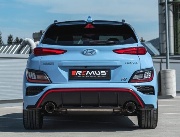Remus Racing Cat-Back System – Kona N 2.0 T-GDi 206 kW GPF (particulate filter)