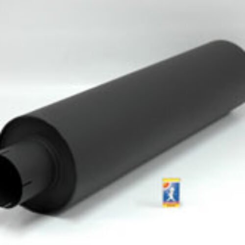 Simons Silencer round 200 mm, length 830 mm – Ø 127 mm (5″) Mild Steel