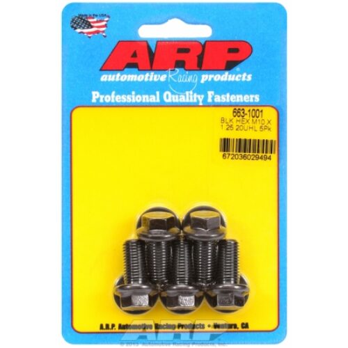 ARP Bolt Kit Black Oxide M10 x 1.25 x 20 hex (5pcs)