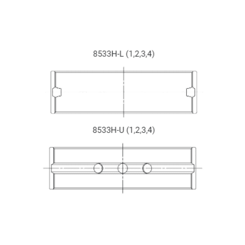 ACL Main Bearing Shell Toy G16E-GTS Yaris GR X-vers