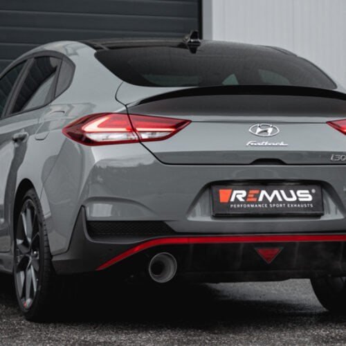 Remus Racing Cat-Back System – i30 N [PDE] Fastback + GPF 2021- 2.0 Turbo 206 kW GPF (particulate filter): Fastback