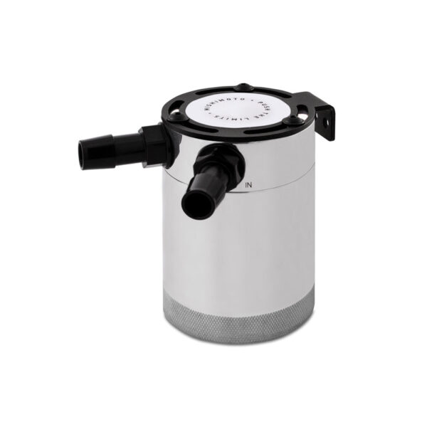 Universal Compact Baffled Oil Catch Can Kit 2-Port Polished - MMBCC-CBTWO-P
