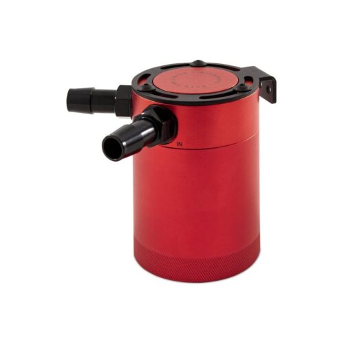 Universal Compact Baffled Oil Catch Can Kit 2-Port Red – MMBCC-CBTWO-RD