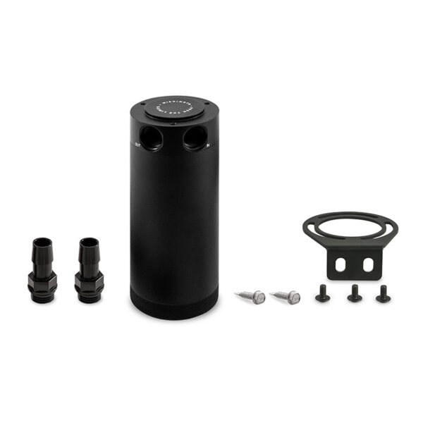 Large Baffled Oil Catch Can 2-Port Black - MMBCC-CBTWO-XLBK