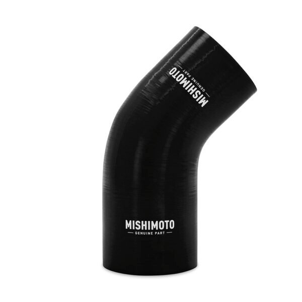 Silicone Reducer Coupler, 45 Degree, 2" to 2.5", Black - MMCP-R45-2025BK