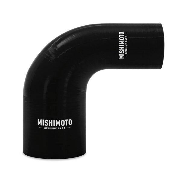Silicone Reducer Coupler, 90 Degree, 1.75" to 2.5", Black - MMCP-R90-17525BK
