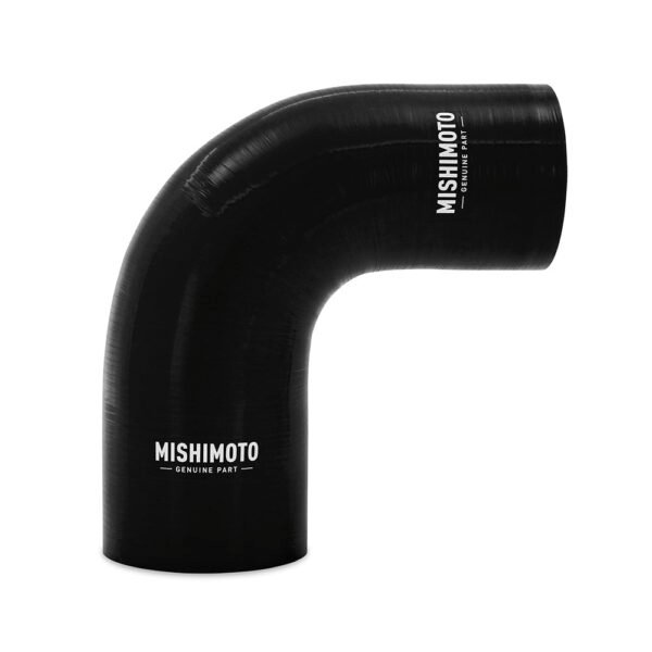 Silicone Reducer Coupler, 90 Degree, 2.25" to 2.5", Black - MMCP-R90-22525BK