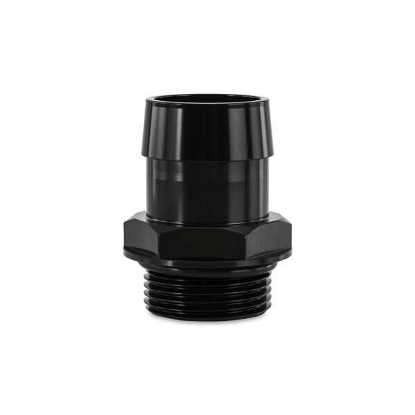 '-16ORB to 1 1/4" Hose Barb Aluminum Fitting, Black - MMFT-16ORB-114BK