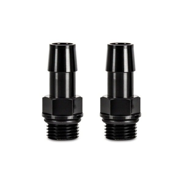 M16x1.5 to 13mm Hose Barb Aluminium Fittings, Pack of 2 Black - MMFT-M16-12BK