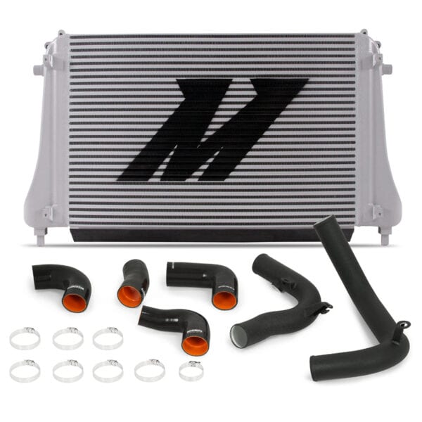 Volkswagen GTI Intercooler Kit 15+ Wrinkle Black Pipes - MMINT-MK7-15KWBK