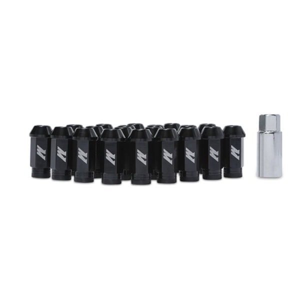 Aluminum Locking Lug Nuts M12 x 1.5 Black, 20pc - MMLG-15-20LBK
