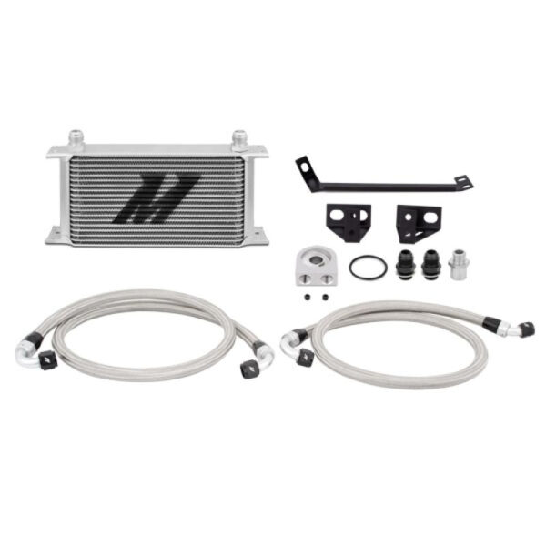Ford Mustang 15+ EcoBoost Oil Cooler Kit Silver - MMOC-MUS4-15