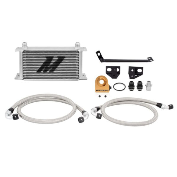 Ford Mustang 15+ EcoB. Thermost. Oil Cooler Silver - MMOC-MUS4-15T