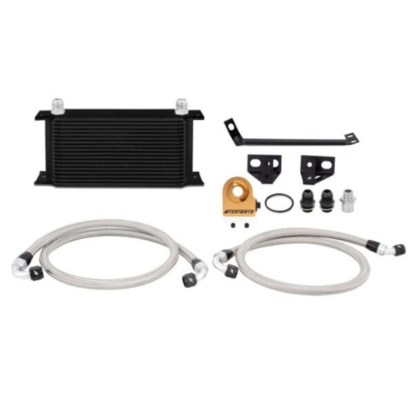 Ford Mustang 15+ EcoB. Thermost. Oil Cooler Black - MMOC-MUS4-15TBK