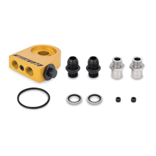 Universal Thermostatic Oil Cooler Kit 16-Row Black – MMOC-U16TBK