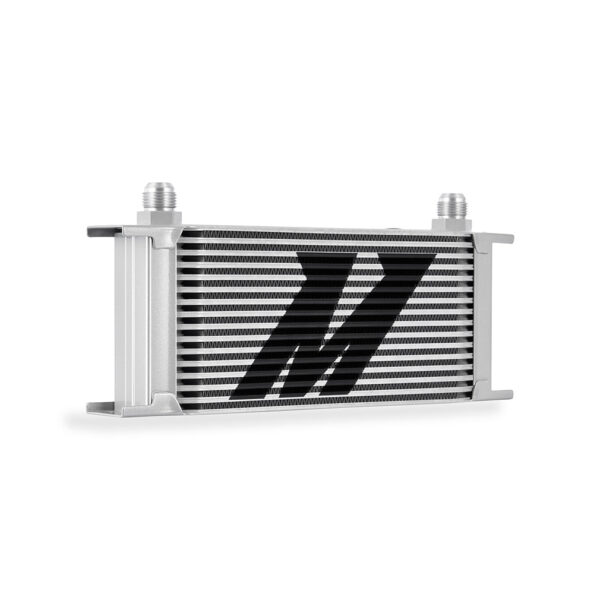 Universal Thermostatic Oil Cooler Kit 16-Row Silver - MMOC-U16TSL