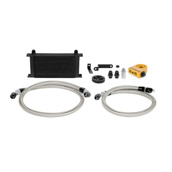 Subaru WRX 08-14 Oil Cooler Thermostatic Black - MMOC-WRX-08TBK